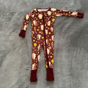 Little Sleepies “Happy Hedgehogs” Zippie 6-12mo